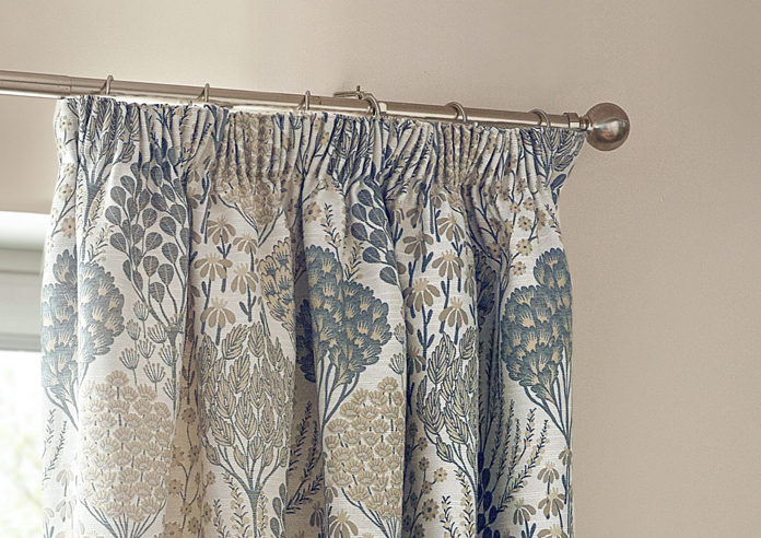 Ophelia Pencil Pleat, Wedgewood - Ready Made Curtains - Image 9